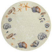 Dalyn Seabreeze SZ9 Ivory Round Area Rug