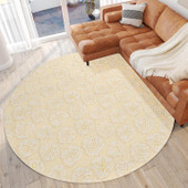 Dalyn Seabreeze SZ10 Ivory Round Area Rug Room Scene Dalyn Seabreeze SZ10 Ivory Round Area Rug Room Scene