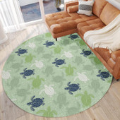 Dalyn Seabreeze SZ13 Aloe Round Area Rug Room Scene Dalyn Seabreeze SZ13 Aloe Round Area Rug Room Scene