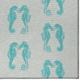 Dalyn Seabreeze SZ15 Teal Area Rug Corner Dalyn Seabreeze SZ15 Teal Area Rug Corner