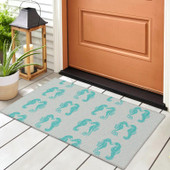Dalyn Seabreeze SZ15 Teal Scatter Area Rug Room Scene Dalyn Seabreeze SZ15 Teal Scatter Area Rug Room Scene