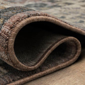 Karastan Echo R1059-208 Grasole Denim Area Rug Roll Edge