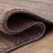 Karastan Echo R1065-131 Caprice Grey Area Rug Roll Edge
