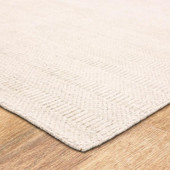 Karastan Gemini RG145-4594 Silver Area Rug Corner Angle