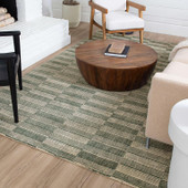 Karastan Broken Stripe R1091-585 Twilight Area Rug by Bobby Berk Room Scene Karastan Broken Stripe R1091-585 Twilight Area Rug by Bobby Berk Room Scene