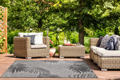 Kas Provo 5785 Grey Palms Area Rug Room Scene Kas Provo 5785 Grey Palms Area Rug Room Scene