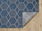 Kas Provo 5789 Blue Geo Area Rug Back Kas Provo 5789 Blue Geo Area Rug Back
