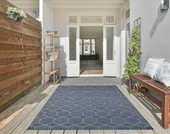 Kas Provo 5789 Blue Geo Area Rug Room Scene Kas Provo 5789 Blue Geo Area Rug Room Scene