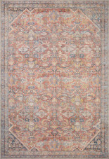 Loloi II Adrian ADR-02 Rust Denim Area Rug Loloi II Adrian ADR-02 Rust Denim Area Rug