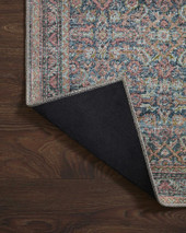 Loloi II Adrian ADR-04 Denim Multi Area Rug Backing