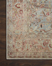 Loloi II Adrian ADR-06 Ocean Clay Area Rug Corner