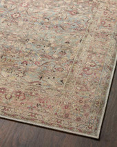 Loloi II Adrian ADR-06 Ocean Clay Area Rug Angle 2