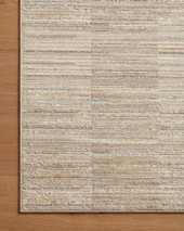 Loloi Arden ARD-01 Natural Pebble Area Rug Corner