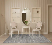 Loloi Arden ARD-03 Grey Ivory Area Rug Room Scene Loloi Arden ARD-03 Grey Ivory Area Rug Room Scene