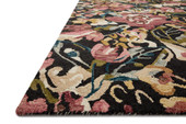 Loloi Belladonna BLM-01 Black Berry Area Rug Angle