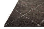 Loloi II Bliss Shag BLS-04 Bark Grey Area Rug Angle