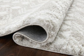 Loloi II Bliss Shag BLS-05 Grey White Area Rug Pile