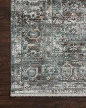 Loloi Bonney BNY-05 Slate Teal Area Rug Corner
