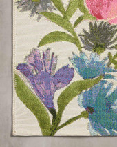 Loloi II Botanical BOT-01 Ivory Multi Area Rug Corner Loloi II Botanical BOT-01 Ivory Multi Area Rug Corner