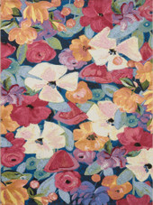 Loloi II Botanical BOT-02 Navy Multi Area Rug Loloi II Botanical BOT-02 Navy Multi Area Rug