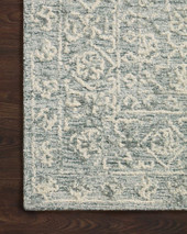 Loloi Cecelia CEC-01 Ocean Ivory Area Rug Corner