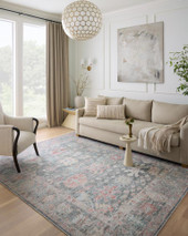 Loloi II Elysium ELY-02 Graphite Multi Area Rug Room Scene Loloi II Elysium ELY-02 Graphite Multi Area Rug Room Scene