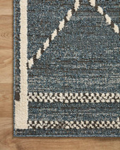 Loloi II Fabian FAB-01 Denim Charcoal Area Rug Corner Loloi II Fabian FAB-01 Denim Charcoal Area Rug Corner