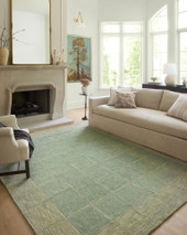 Francis FRA-02 Green Natural Area Rug Room Scene Francis FRA-02 Green Natural Area Rug Room Scene