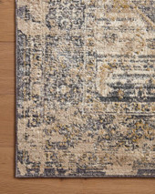 Loloi Indra INA-03 Charcoal Natural Area Rug Corner