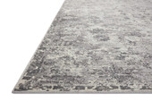 Loloi Indra INA-04 Charcoal Silver Area Rug Angle Loloi Indra INA-04 Charcoal Silver Area Rug Angle