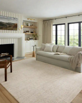 Loloi II Kamala KAM-03 Natural Mist Area Rug Room Scene Loloi II Kamala KAM-03 Natural Mist Area Rug Room Scene