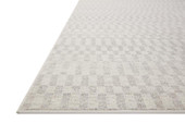 Loloi II Kamala KAM-05 Ivory Grey Area Rug Angle Loloi II Kamala KAM-05 Ivory Grey Area Rug Angle