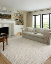 Loloi II Kamala KAM-05 Ivory Grey Area Rug Room Scene Loloi II Kamala KAM-05 Ivory Grey Area Rug Room Scene