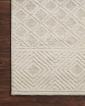 Loloi II Neda NED-04 Ivory Natural Area Rug Corner Loloi II Neda NED-04 Ivory Natural Area Rug Corner