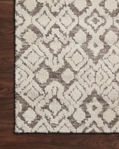 Loloi II Neda NED-05 Natural Ivory Area Rug Corner Loloi II Neda NED-05 Natural Ivory Area Rug Corner
