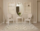 Loloi II Neda NED-05 Natural Ivory Area Rug Room Scene Loloi II Neda NED-05 Natural Ivory Area Rug Room Scene