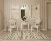Loloi II Neda NED-06 Natural Taupe Area Rug Room Scene Loloi II Neda NED-06 Natural Taupe Area Rug Room Scene