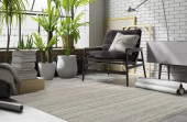 Loloi Porter PH-01 Charcoal Area Rug Room Scene Loloi Porter PH-01 Charcoal Area Rug Room Scene