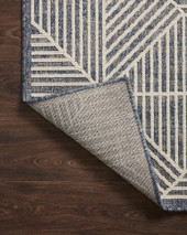 Loloi II Rainier RAI-03 Denim Ivory Area Rug Backing