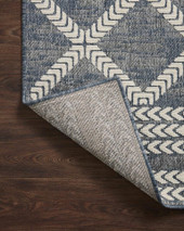 Loloi II Rainier RAI-05 Denim Ivory Area Rug Backing