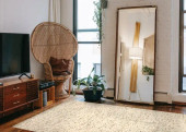 Loloi Reyla RLA-01 Pebble Stone Area Rug Room Scene Loloi Reyla RLA-01 Pebble Stone Area Rug Room Scene