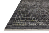 Loloi Soho SOH-01 Onyx Silver Area Rug Angle Loloi Soho SOH-01 Onyx Silver Area Rug Angle