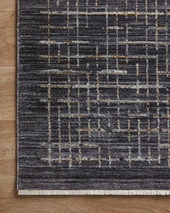 Loloi Soho SOH-01 Onyx Silver Area Rug Corner Loloi Soho SOH-01 Onyx Silver Area Rug Corner