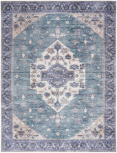Nourison Grand Washables GRW03 Teal Blue Area Rug Nourison Grand Washables GRW03 Teal Blue Area Rug