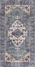 Nourison Grand Washables GRW03 Teal Blue Scatter Area Rug Nourison Grand Washables GRW03 Teal Blue Scatter Area Rug