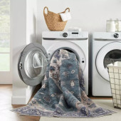 Nourison Grand Washables GRW03 Teal Blue Area Rug is Machine Washable Nourison Grand Washables GRW03 Teal Blue Area Rug is Machine Washable