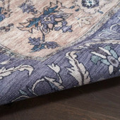 Nourison Grand Washables GRW03 Teal Blue Runner Area Rug Texture Nourison Grand Washables GRW03 Teal Blue Runner Area Rug Texture