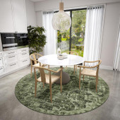 Dalyn Aberdeen AB2 Cactus Round Area Rug Room Scene Dalyn Aberdeen AB2 Cactus Round Area Rug Room Scene