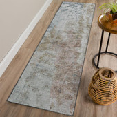 Dalyn Camberly CM3 Mineral Blue Runner Area Rug Room Scene Dalyn Camberly CM3 Mineral Blue Runner Area Rug Room Scene