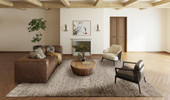 Dalyn Denizi DZ6 Silver Area Rug Room Scene Dalyn Denizi DZ6 Silver Area Rug Room Scene